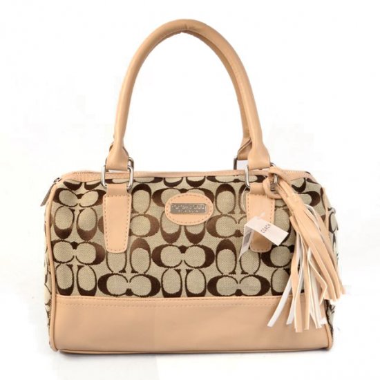 Coach Legacy Weekend In Signature Medium Apricot Satchels ADN | Women